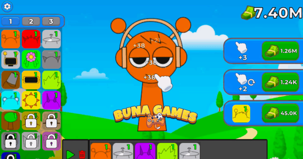 Play Sprunki Clicker Online - Free Idle Clicker Game on BunaGames and Al3abGame