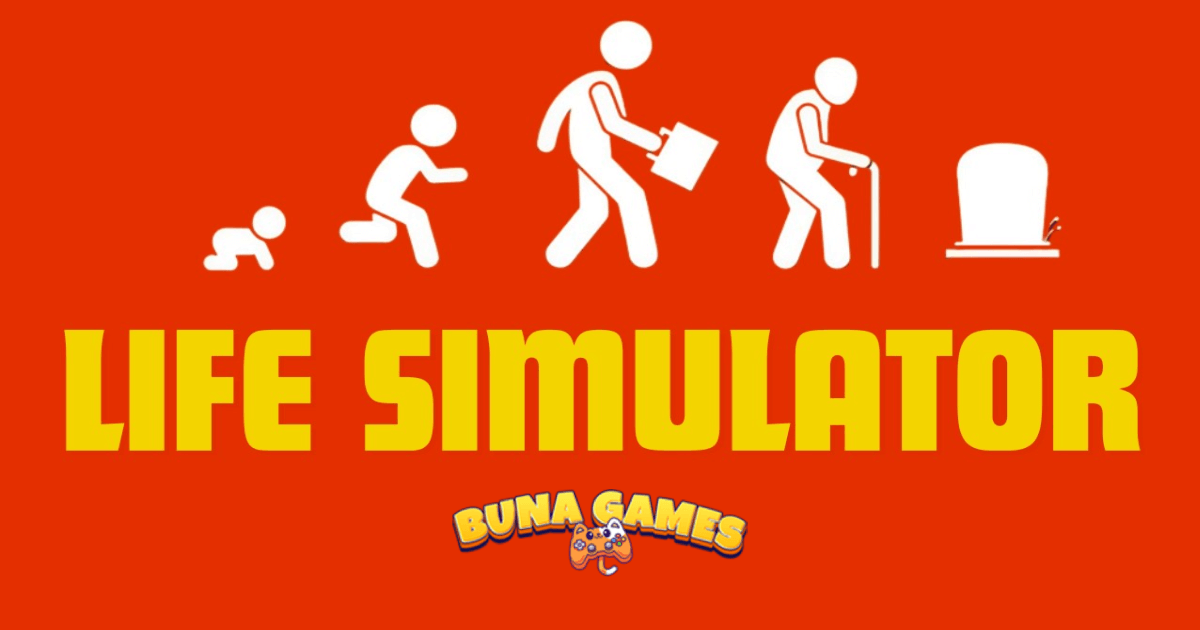 BitLife life simulator gameplay interface displaying character attribute vectors—happiness, health, smarts, and looks—on an unblocked Unity WebGL browser platform.