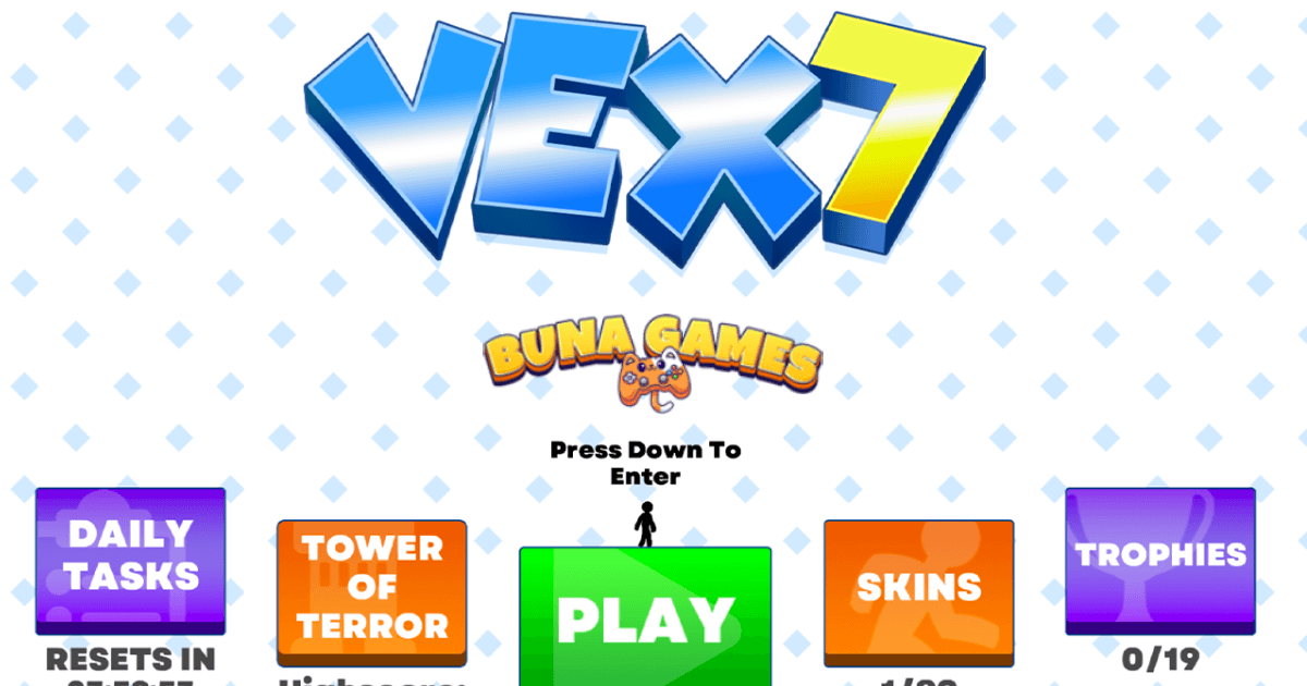 Vex 7 unblocked: A hardcore stickman parkour adventure featuring deadly traps, wall-climbing mechanics, and intense platforming levels.