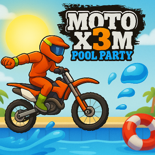 Top stunt driving games like Moto X3M Pool Party