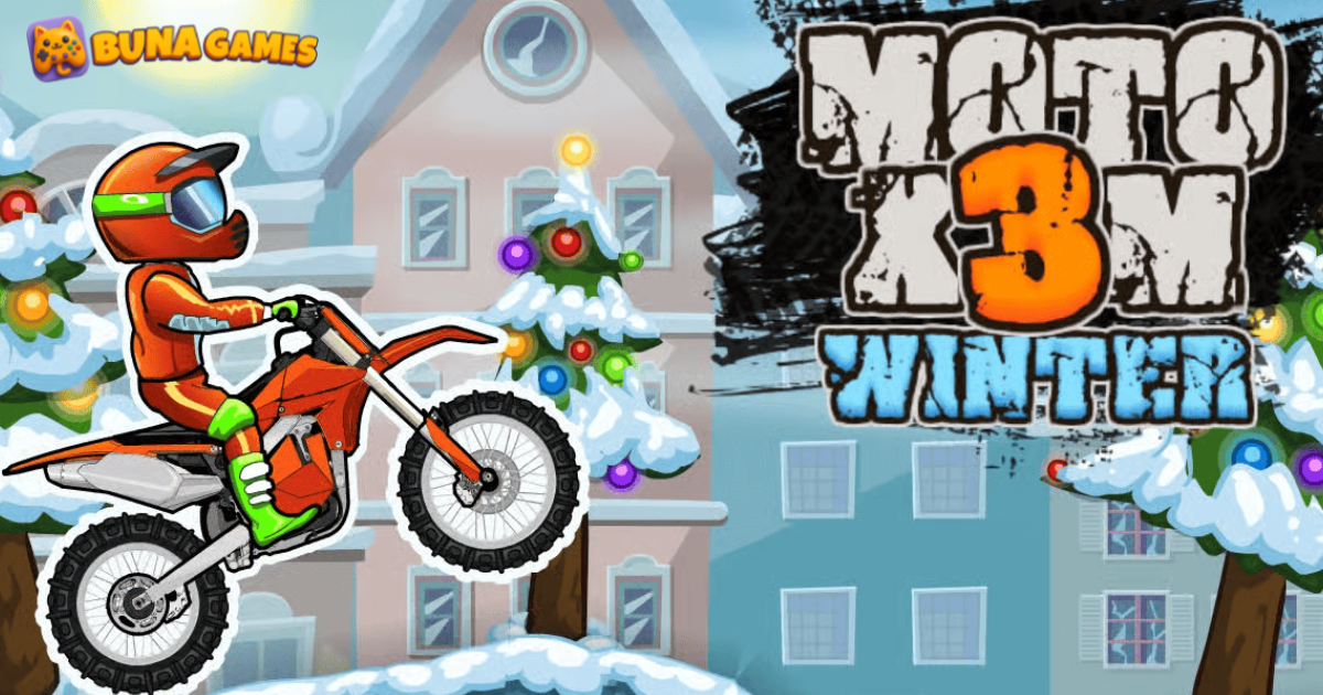 Play Moto X3M Winter online – ride through snowy tracks, perform stunts, and enjoy this fun winter motorbike game free on BunaGames