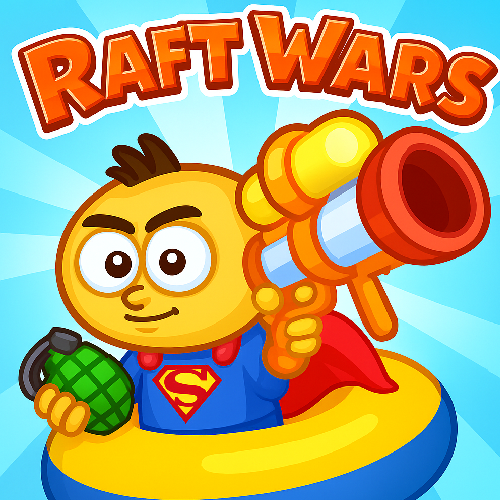 Raft Wars and popular casual games on BunaGames