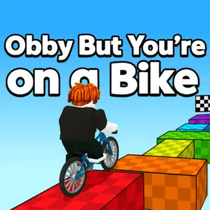 Obby but You Re on a Bike