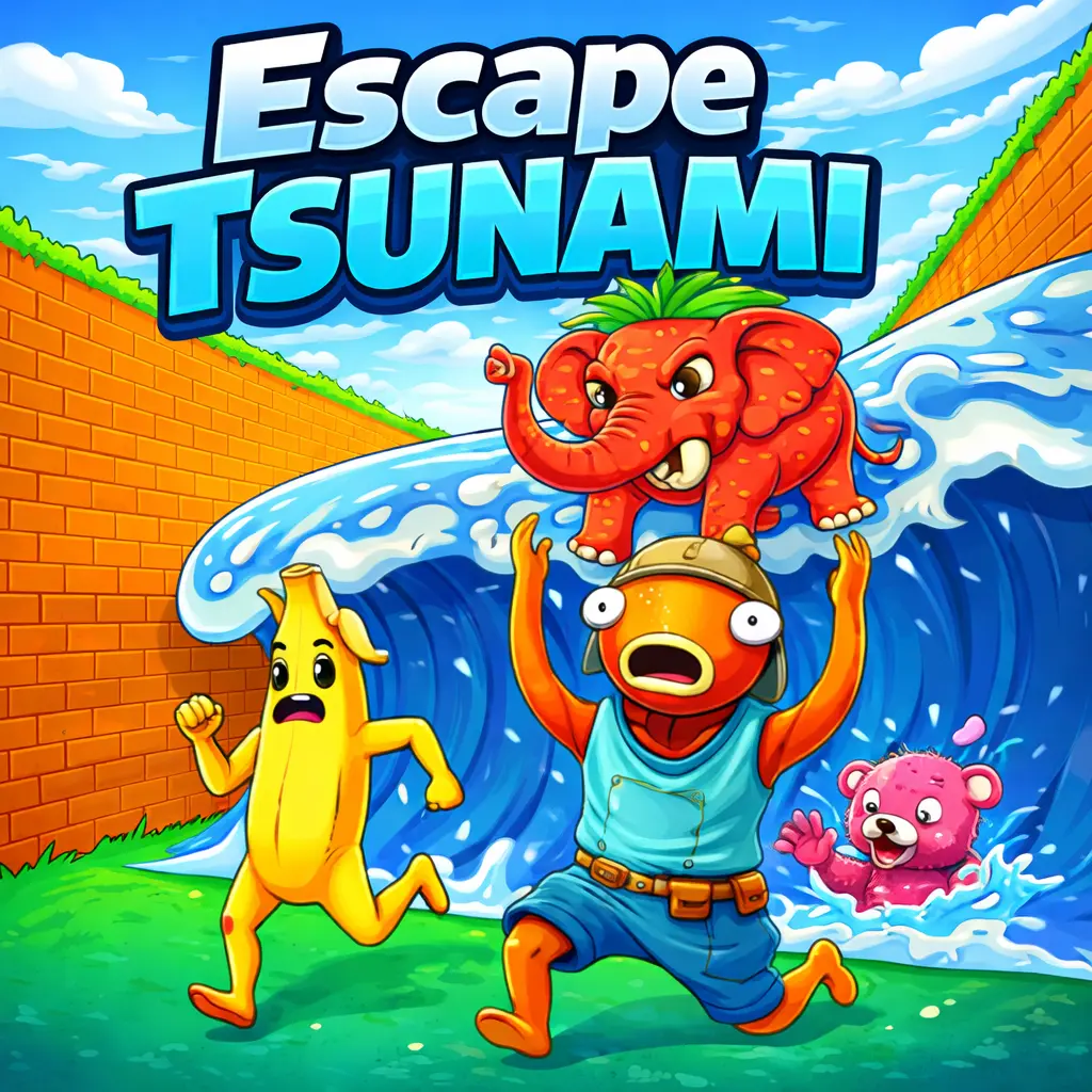 Escape Tsunami – Save Brainrots - BunaGames: Play Free Online Browser Games