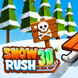 Snow Rush 3D - BunaGames: Play Free Online Browser Games